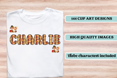 Thanksgiving Alphabet clipart, thanksgiving letters doodle Product Image 6