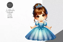 Princess clipart, Nursery clipart, Fantasy clipart, Product Image 1