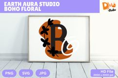 Earth Aura Studio Boho Floral Monogram Product Image 1