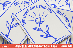 Floral line art: A Gentle Affirmation BUNDLE, Sublimation PN Product Image 16