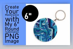 Dynamic Embroidered Circle Keychains Product Image 1