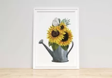 Sunflower bouquet with a butterfly|Sublimation|Sunflower PNG Product Image 4