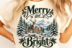 Merry and Bright PNG, Preppy Merry Coquette Christmas PNG Product Image 3