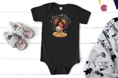 Cute Curly Hair Boho Afro Girl Clipart Product Image 12