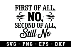 No Sound Svg |Straightforward SVG Cut files | Cricut Product Image 1