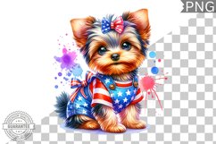 4th of July Dog Sublimation - Clipart PNG Design Product Image 1