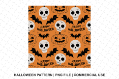 Happy Halloween Pattern Png | Sublimation | Digital Paper Product Image 1