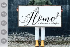 Home Is Where Our Story Begins- Home Decoration SVG Design Product Image 3