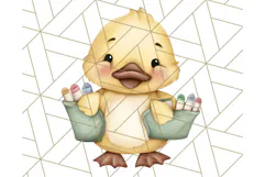 Cute Back to School Animals PNG Clipart with Books & Bags Product Image 4