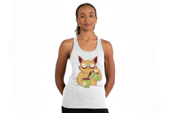 Grumpy cat coffee T-Shirt Design SVG, PNG &amp; EPS Product Image 7