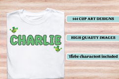 St patrick alphabet png clipart, st patrick letters doodle Product Image 6