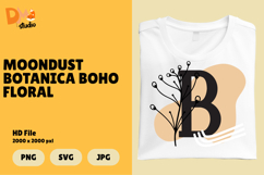 Moondust Botanica Boho Floral Monogram Product Image 1