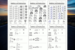 Editable Subtraction and addition Math worksheets template 4 Product Image 2