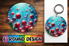 Radiant Car Coaster Circle Design, 3D Fruits Product Image 1