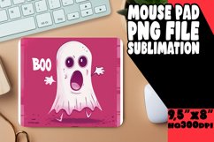 Spooky Ghost Sublimation Mouse Pad PNG Product Image 1