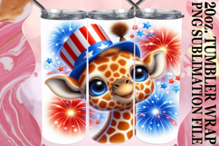 RADIANT DAYS 20oz TUMBLER WRAP, USA Animals Product Image 1