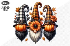 Halloween Gnomes Sublimation - Clipart PNG Design Product Image 1