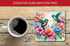 square coaster - hummingbird Product Image 1