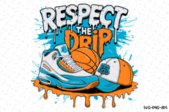 Respect the Drip Svg | Baseball SVG Design | Game Day Svg Product Image 1