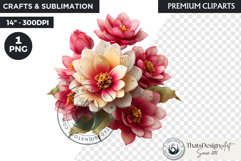 Royal Lotus Princess Fantasy Goddess Floral Clipart Product Image 1