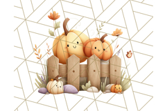 Woodland Forest Scene PNG Clipart, Fall Nature Elements Product Image 4