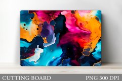 Alcohol Ink Cutting Board. Abstract Kitchen Cutting Board Product Image 1