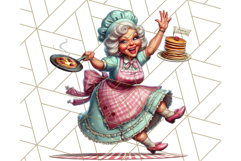 Wild Grandma Clipart PNGs, Funny Quirky Old Ladies Product Image 4