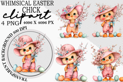Whimsical Easter Chick Clipart Product Image 1