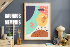 Abstract geometric Bauhaus, Memphis. 12 Posters. Product Image 2
