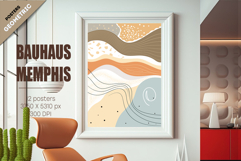 Abstract geometric Bauhaus, Memphis. 12 Posters. Product Image 5