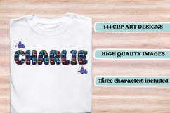 Christmas Alphabet png clipart, christmas doodle letters Product Image 6