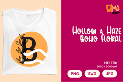 Hollow &amp; Haze Boho Floral Monogram Product Image 1