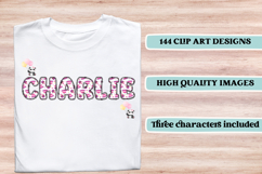 Birthday Girl Alphabet, birthday girl letters doodle clipart Product Image 6