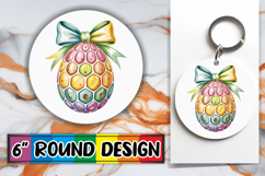 Radiant Circle Car Coasters PNG, Easter Egg Product Image 1