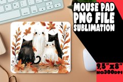 Halloween Vibes Watercolor Mouse Pad PNG Product Image 1