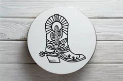 Cowboy boot cut file svg, png Western svg, Cactus desert Product Image 8