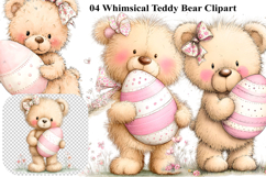 Whimsical Teddy Bear Clipart Product Image 1