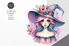 Halloween clipart, Witch clipart, Autumn clipart Product Image 1