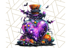 Magical Halloween PNG Clipart, Cute Spooky Elements Clip Art Product Image 4