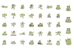 Cool Spring Frog Stickers Product Image 3