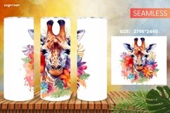 Embroidery Animals Tumbler Wrap | Skinny 20 oz | Sublimation Product Image 10