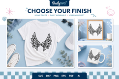 Angel Wings SVG - Heavenly Wings Cut File Product Image 2