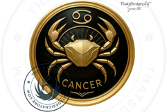Zodiac signs Clipart, Art deco Astrology,horoscope round png Product Image 5