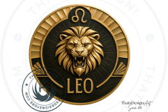 Zodiac signs Clipart, Art deco Astrology,horoscope round png Product Image 9