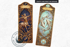 Art Nouveau Zodiac Clipart Astrology Bookmark Graphics Product Image 5