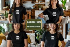 Gildan 64000 Model Mockup, Gildan White TShirt Mockup Product Image 1