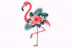 Flamingo Svg | Summer Svg | Svg Cut File Product Image 1