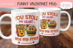 Funny Valentines Mug Wrap PNG, You stole my heart mug png Product Image 3