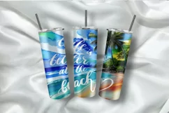 Life Is Better At The Beach | Skinny Tumbler Wrap Product Image 2