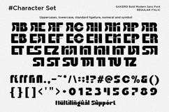 Gakero - Bold Modern Sans Serif Font Product Image 12